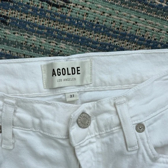 Agolde Women's Crisp White Skinny Jeans - Picture 2 of 4